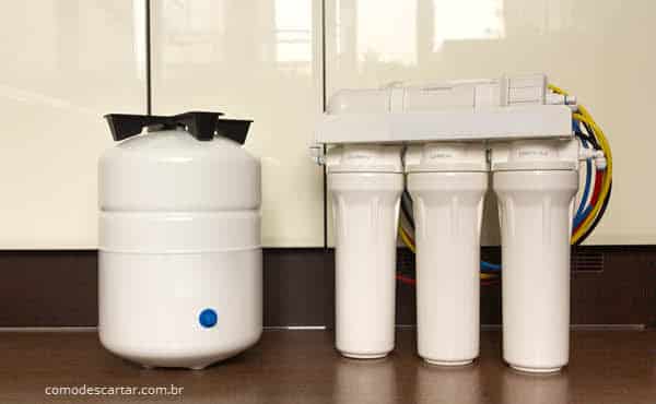 Como descartar filtro de purificador de água