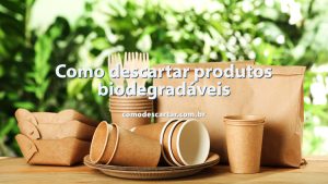 Como descartar produtos biodegradáveis